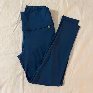 Blue High-Waisted Leggings